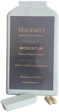 Velodaily Momentum — Cognitive Focus Supplement | 90 Capsules, 45-Day Supply